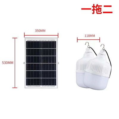 Bóng đèn LED năng lượng mặt trời 100W, chống nước IP65 với khả năng điều chỉnh 2700K-6500K, dùng cho chiếu sáng sân vườn ngoài trời