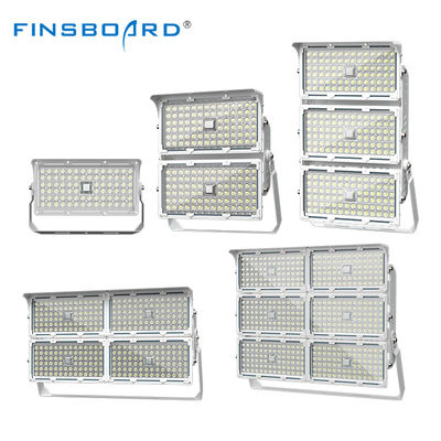 Đèn chiếu sáng LED mô-đun với thân đèn hợp kim nhôm khoan có thể điều chỉnh và phân tán nhiệt hình vây cho ánh sáng sân vận động