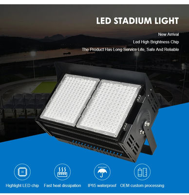 Kiểm soát nước IP65 Đèn sân vận động LED Đèn lũ thể thao trong nhà 6500K
