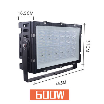 400W 600W 1000W Đèn sân vận động LED IP66 chống thấm nhôm thủy tinh nóng ngoài trời Ánh sáng lũ cho sân tennis Bóng đá Bóng đá bóng chày