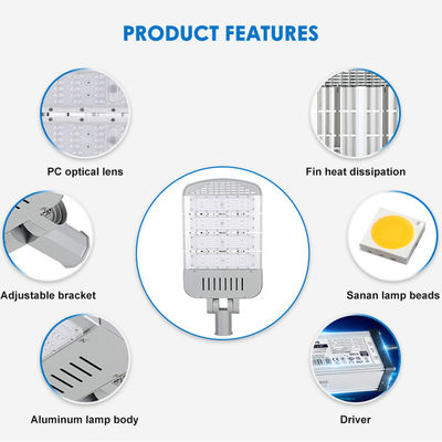 Đèn đường LED ngoài trời chống tia cực tím bền và bền IP65 SMD3030