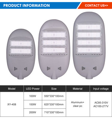 Đèn đường LED hợp kim nhôm chống nước IP65 130-140LM/W dùng cho chiếu sáng đường cao tốc ngoài trời