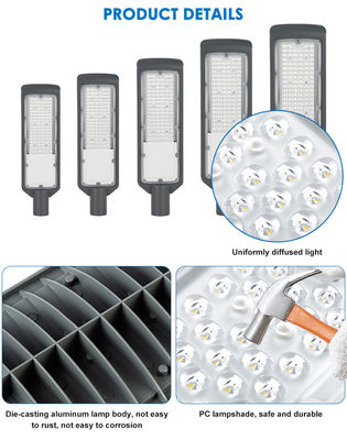 Đèn đường LED 50 - 200w IP65 Chống nước 3000-6500K Vỏ nhôm đúc