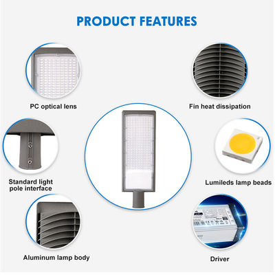 IP66 Đèn đường LED nhôm chống nước với đèn LED SMD2835 để sử dụng ngoài trời