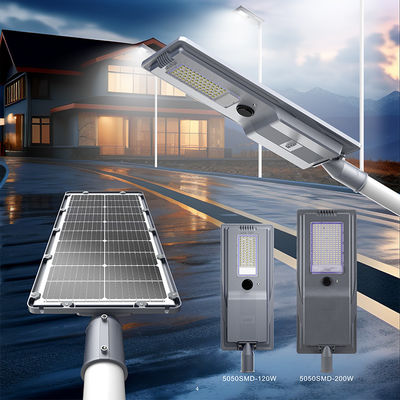 Đèn đường LED năng lượng mặt trời ngoài trời chống nước IP65 chất lượng tốt SMD nhôm đúc 400w 600w tất cả trong một