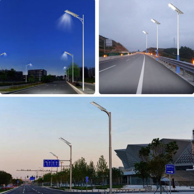 Tiết kiệm năng lượng chống nước ngoài IP65 Tất cả trong một năng lượng thông minh đèn LED tích hợp năng lượng mặt trời đèn đường 60W 80W 100W