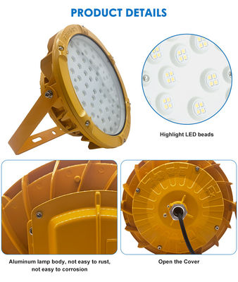 Vị trí nguy hiểm Ip65 trạm xăng Highbay Light đèn LED chống nổ