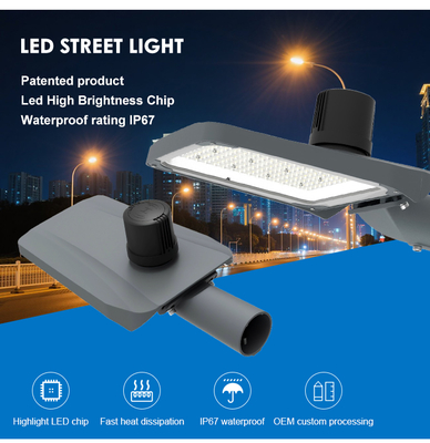 Đường ngoài Người lái xe mới có thể tháo rời Đèn đường LED nhôm 50w 100w 150w 200w