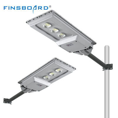 Đèn đường ngoài trời Ip65 Đèn đường chống nước tích hợp tất cả trong một LED Đèn đường năng lượng mặt trời