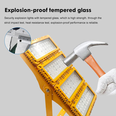 300W LED Explosion Proof Flood Light 60° Flange Mount Vessel Skirt Neutral White ATEX IIB T6 IP65 RFEPL8280 Lighting