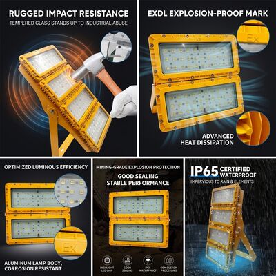 Đèn Floodlight LED Chống Nổ IP65 600W -40C/60C LUMILEDS LM-80 ATEX IIb T6 WF2 Dùng cho Khu vực Nguy hiểm