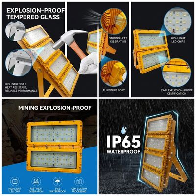 Đèn Floodlight LED chống cháy nổ 600W đa năng 6 hướng LUMILEDS LM-80 ATEX IIb T6 IP65 Lắp trần, treo, tường