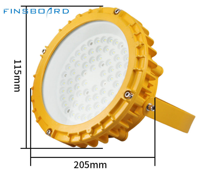 Đèn LED chống cháy nổ IP66 chống thấm nước với chao kính lồi, tuổi thọ 50000H cho các khu vực nguy hiểm