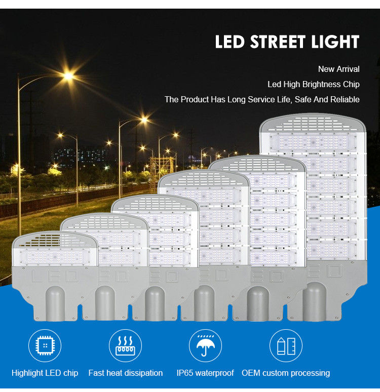 Đèn đường LED chống nước ngoài trời IP65 tùy chỉnh cho đường cao tốc hoặc bãi đậu xe