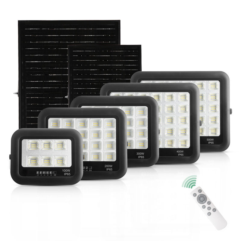 Ip65 ABS thủy tinh nóng đèn mặt trời 100w 200w 300w 400w 500w Led ánh sáng mặt trời