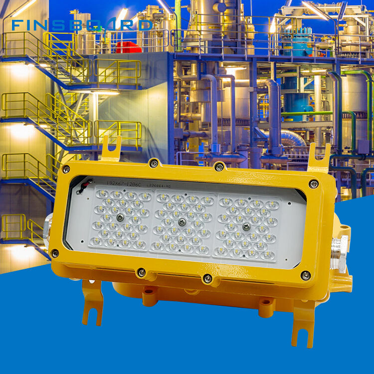 Đèn LED chống cháy nổ 50w bằng nhôm chiếu sáng hành lang vành đai đường hầm tàu điện ngầm chống thấm nước IP65