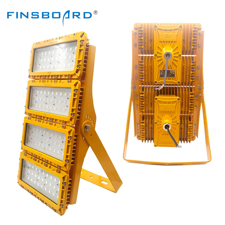 600W đèn LED chống nổ đèn lũ DC năng lượng mặt trời điện áp thấp ngoài lưới ống dẫn đầu giếng từ xa IP66 Die-Cast nhôm ADC12