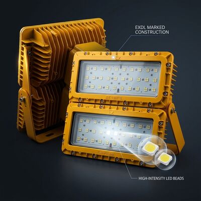 Đèn LED chống cháy nổ LUMILEDS LM-80 600W ATEX Ex db mb IIb T6 72000LM IP65 Chiếu sáng khu vực lớn nguy hiểm